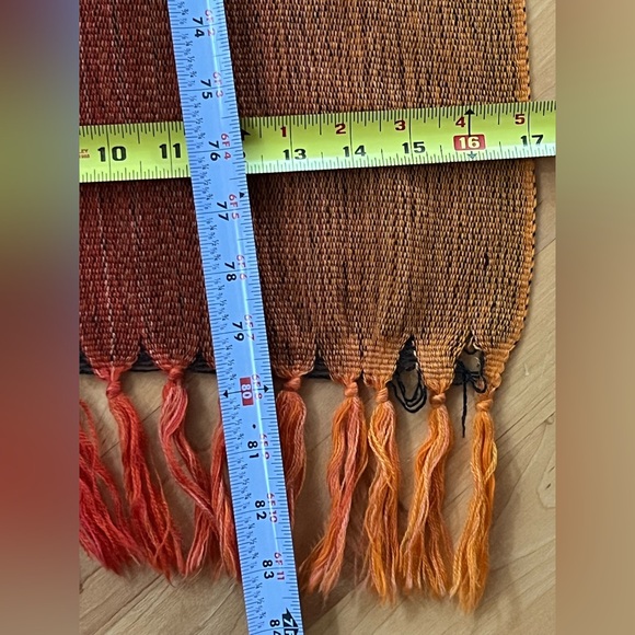 🎨Ombré 100% New Wool Scarf in Mustard/Orange/Pink | McKernan | Ireland 17”x80” - Picture 12 of 17